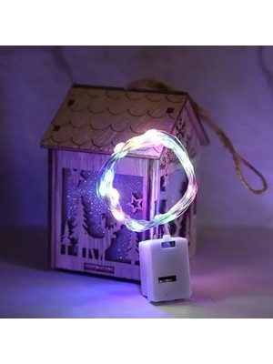 MYK Hediye ve Sanat Atölyesi 1 Metre Peri LED Mini Güç Kutulu Dekoratif LED Piller Dahildir 1 Adet