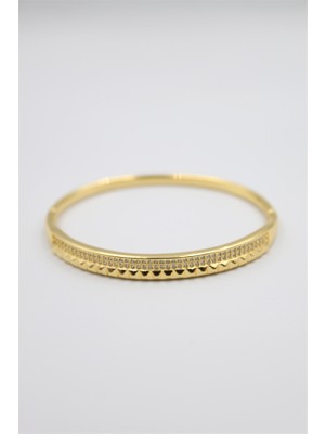 Beta Moda Hub Taşlı Vip Bilezik - Altın