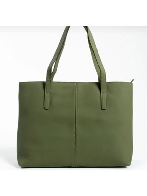 Legend Aksesuar Kadın Lakost Deri 2 Kollu Fermuarlı Büyük Boy Çanta Omuz Çantası, El Çantası, Laptop Çantası