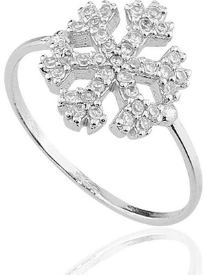 Bazarhane Gümüş Kar Tanesi Yüzük