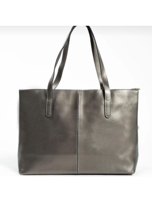 Legend Aksesuar Kadın Lakost Deri 2 Kollu Fermuarlı Büyük Boy Çanta Omuz Çantası, El Çantası, Laptop Çantası