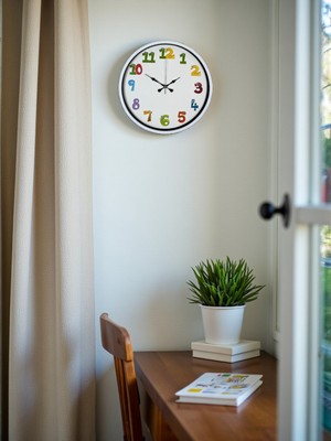 Sylar 36 cm Çocuk Odası Dekoratif Duvar Saati