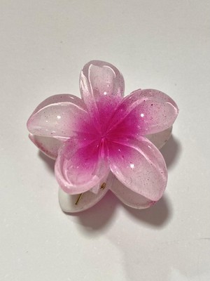 Marka Minik Açık Pembe Çiçekli Mandal Toka