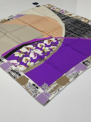 Levidor Tivil Ipek Eşarp Mor 0504-1