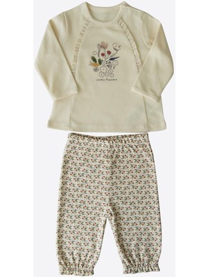 Kitikate Organik Sevimli Çiçekler 2'li Takım Natural