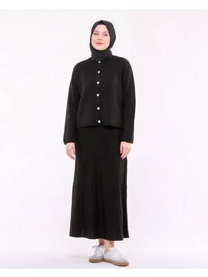 İlmek Kadın Triko Etek Hırka Takım 23319