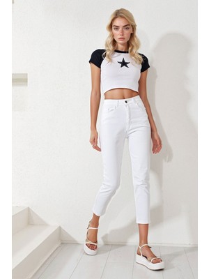 Lior Design Beyaz Mom Jean BCHNW-251168