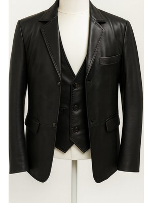 Blezer Yelek Ceket Siyah Kombin