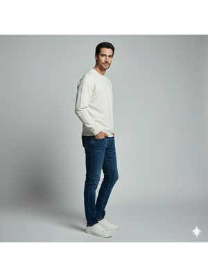 Viane Signature Pamuklu Sweatshirt Bisiklet Yaka Standart Rahat Kalıp (Regular Fit) Erkek/kadın/unisex