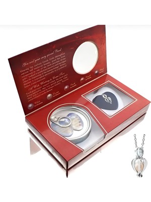 UltraMint Istiridye Içinde Gerçek Inci Kolye, Özel Hediye, Yıldönümü, Sevgililer Günü