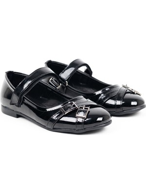 Siyah Babet Çocuk Babet Rugan Babet Parlak Babet Okul Için Babet Gündelik Babet Ortapedik Babet  Rahatb Babet