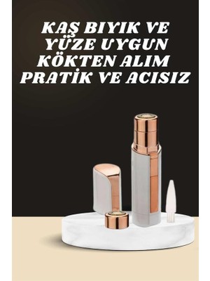 Uygun Kaş Bıyık ve Yüz Epilasyon Aleti ve Titreşimli Yüz Temizleme Masaj Aleti Ikili S
