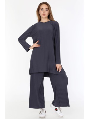 İlmek Kadın Sandy Piliseli Pantolonlu Ikili Takım 5219