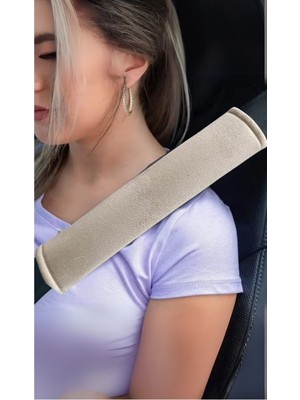Normadia Yumuşak Kumaş Koltuk Kemer Pedi, 26 Cm, 2'li Set, Konfor ve Güvenlik
