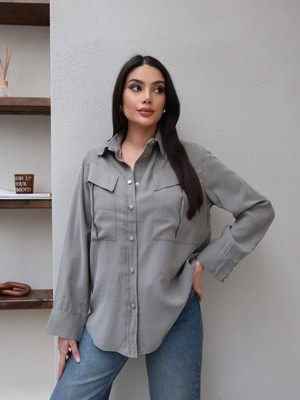 Esra Helvacı Çıtçıtlı Gömlek