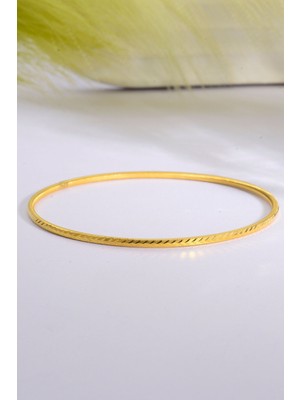 INNUENDO JEWELRY 925 Ayar Gümüş Üzeri 22 Ayar Altın Kaplama Başak Ajda Bilezik