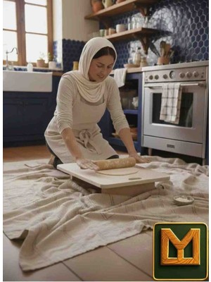 Sabit Ayaklı Yer Sofrası Hamur Tahtası