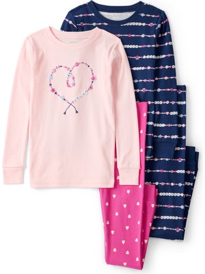 Carter's Kız Çocuk Pembe Pijama Set