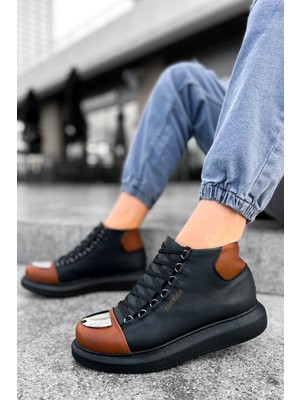 Chekich CH267 - Gst Roma Mirror Erkek Bot Sıyah/taba