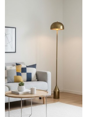 Luzarana Toms Eskitme Lambader  Modern Dekoratif Metal Tasarım Şık Yerden Aydınlatma Lambası