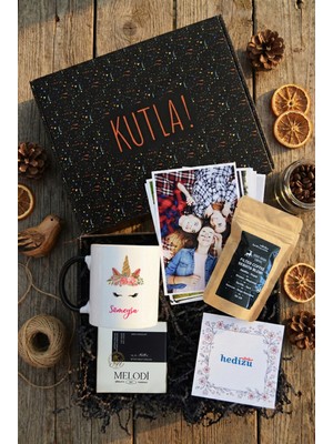 UltraMint Siyah Unicorn Hediye Kutusu Sevgililer Günü Özel Tasarım