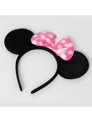 MiraLive Pembe Fiyonklu Minnie Mouse Tacı Mini Kulak