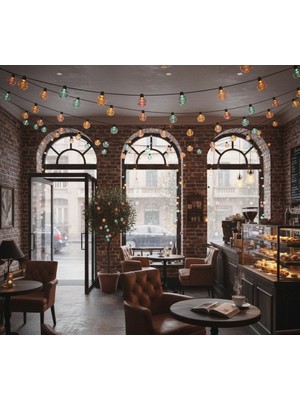 Bsre Dekoratif Kristal Top Gün Işığı LED Işık - 5 Metre 28 LED