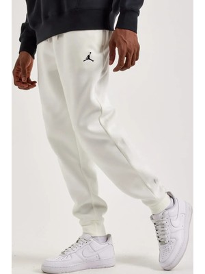 Nike Jordan Brooklyn Fleece Erkek Beyaz Spor Eşofman Altı