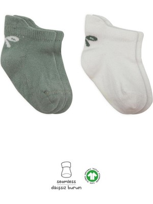 Line 2'li Sneakers Smile Penye Çorap 20106 Nil Ekru Güvenli