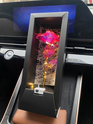 Özel Kutusunda Işıklı Solmayan Gül