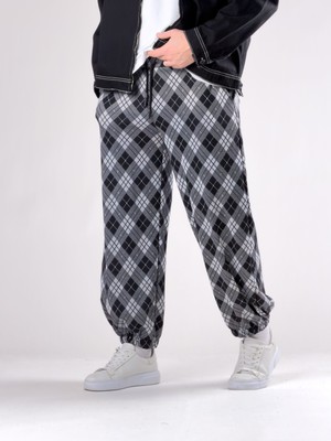 Cocopelli Desenli Gri Erkek Baggy Pantolon COC2786