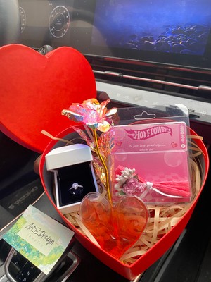 Sevgililer Gününe Özel Kalpli Hediye Kutusu