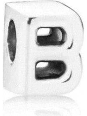 Kumi Bileklik Ve Kolye Için Harf Gümüş Kaplama Charm