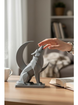 Pazarois Uluyan Bozkurt ve Hilal Figürlü Biblo