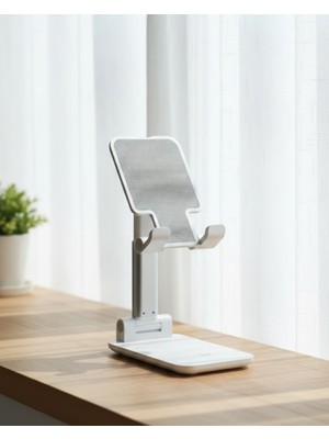 Teknodayım Taşınabilir Masaüstü Telefon Tutucu Ayarlanabilir Yükseklik