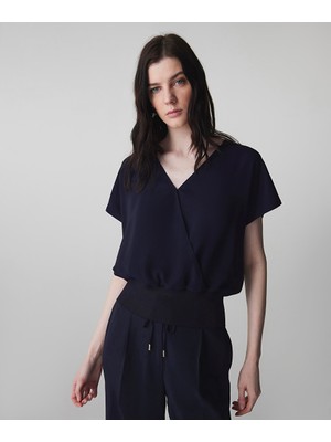 İpekyol Bel Vurgulu Kruvaze Bluz IS1260006085015