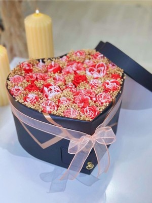 UltraMint Çiçek ve Tektaş Zirkon Bileklik, Çekmeceli Kutu, Sevgililer ve Anneler Günü Hediye