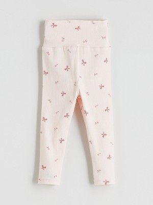 Lc Waikiki Yeni Sezon Beli Lastikli Baskılı Kız Bebek Tayt