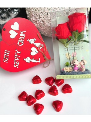 UltraMint Sevgililer Günü Ahşap Kalp Kutu ile Tatlı ve Romantik Anlar