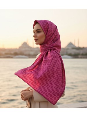 Vavelli V Harf Desen Ince Yün Eşarp