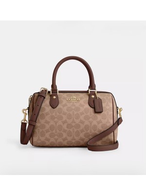 Coach Rowan Satchel Bag In Signature Canvas Kadın Çanta
