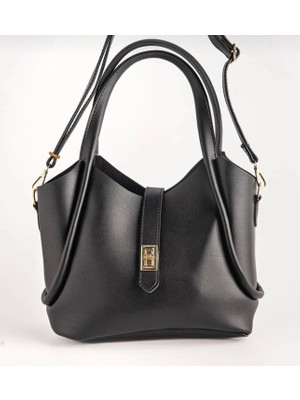 Legend Aksesuar Kadın Makyaj Çantalı (Yavrulu) Kilit Kapama Detaylı Çapraz Askılı Omuz Çantası