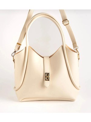 Legend Aksesuar Kadın Makyaj Çantalı (Yavrulu) Kilit Kapama Detaylı Çapraz Askılı Omuz Çantası