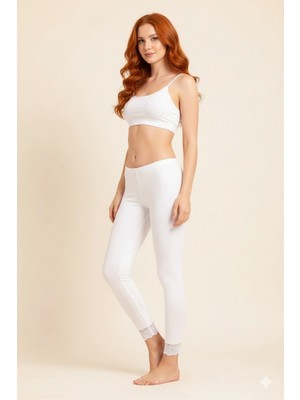 Kiviva Miraxx Şahinler Paçası Dantel Uzun Tayt B888