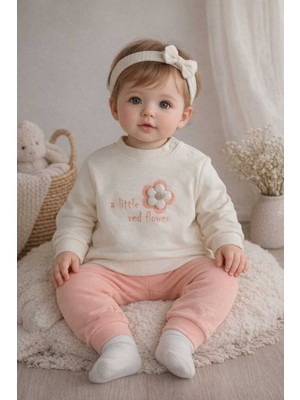 Tenra Kabartma Baskılı %100 Pamuk Alt Üst Bebek Takımı