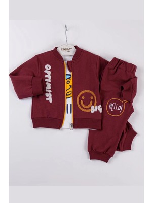 Çamaşır Kenti Optimist Nakışlı Erkek Bebek Takım