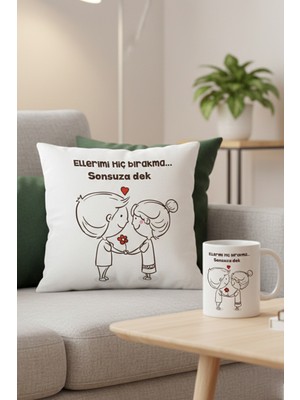 UltraMint Sevgiliye Özel Estetik Kupa ve Yastık Seti, Hediye Fikri