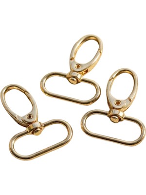 Orhan Çanta 2 cm Akrep Kanca Light (Gold) - Metal Çanta ve Cüzdan Askı Klipsi - 200 Adet