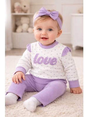 Tenra Kabartma Baskılı %100 Pamuk Alt Üst Bebek Takımı