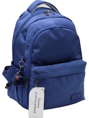 MegiHero 2200 Suya Dayanıklı Okul Çantası Unisex Okul Sırt Çantası Lacivert